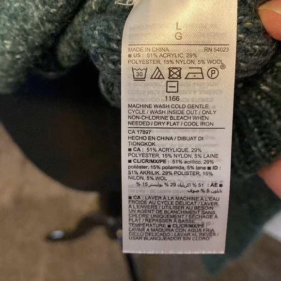 Old Navy Women’s Sweater Dark Green sz L NWT - Picture 5 of 5